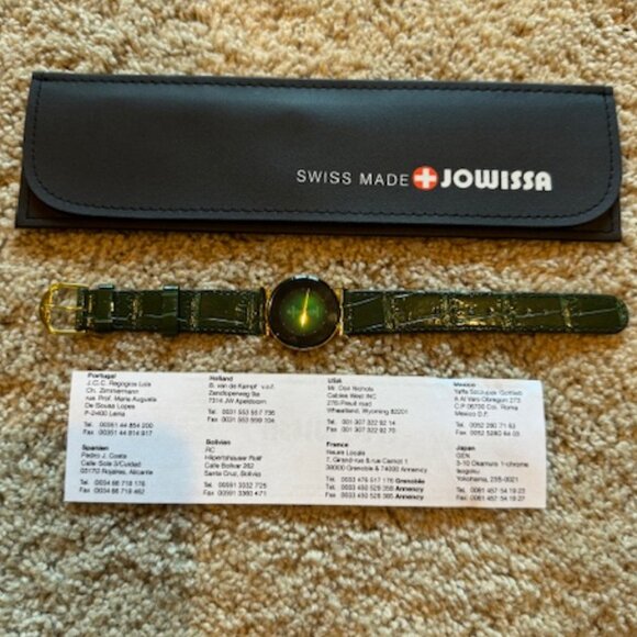 Women's Watch - Jowissa Swiss Made – Green w/Leather Band - Never Worn - Picture 13 of 13